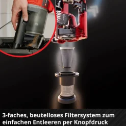 Akku-Stielstaubsauger »Power X-Change«, TE-SV 18 Li-Solo, Arbeitsbreite: 17,6 cm