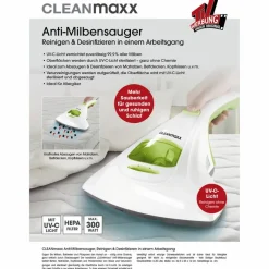 Anti-Milbensauger, 300 W, HEPA-Filter, 0,25 l