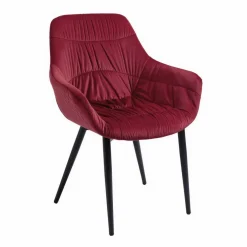 Armstuhl, BxH: 63 x 81,5 cm, Samt (100% Polyester)/Metall