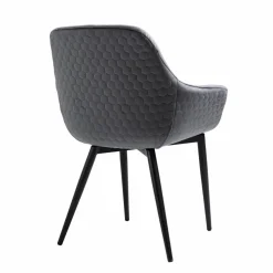 Armstuhl, BxH: 63 x 81,5 cm, Samt (100% Polyester)/Metall