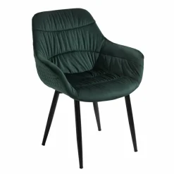 Armstuhl, BxH: 63 x 81,5 cm, Samt (100% Polyester)/Metall
