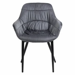 Armstuhl, BxH: 63 x 81,5 cm, Samt (100% Polyester)/Metall