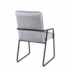 Armstuhl, Höhe: 88 cm, hellgrau/schwarz, 2 stk