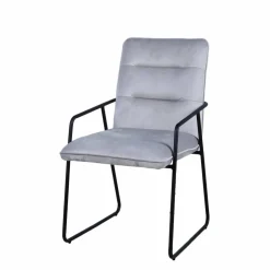 Armstuhl, Höhe: 88 cm, hellgrau/schwarz, 2 stk