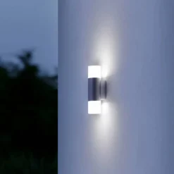 Außenleuchte »L 910«, Eckig, Halbrund, Aluminium
