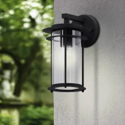 Außenleuchte »VALDEO«, max. 60W, schwarz, IP44 E27, (HxL): 27,5 x 16,5 cm