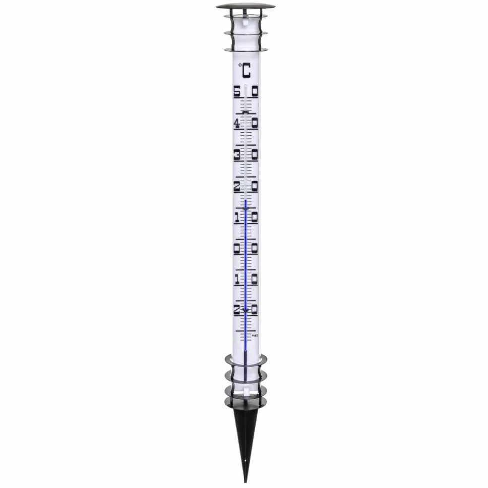 Außen-Thermometer, Breite: 13,6 cm, Metall_verzinkt|acrylglas