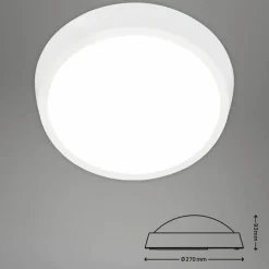 Außenwandleuchte, Ø: 27 cm, Höhe: 9,3 cm, 24 W