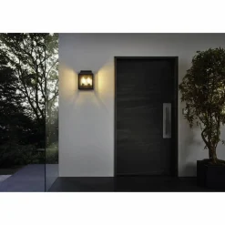 Außenwandleuchte »SONCINO«, E27, max. 2x 60W, Aluguss schwarz, (HxL): 33 x 26,5 cm