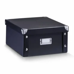 Aufbewahrungsbox, BxH: 26 x 14 cm, Pappe/Metall
