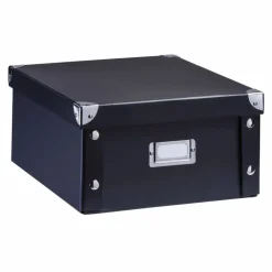 Aufbewahrungsbox, BxH: 26 x 14 cm, Pappe/Metall