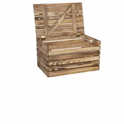 Aufbewahrungsbox, BxHxL: 37 x 30 x 50 cm, braun-geflammt