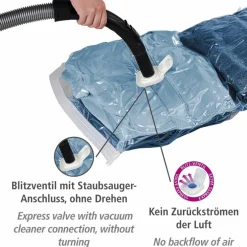 Aufbewahrung »Vakuum«, BxHxL: 9 x 0,01 x 135 cm, Polypropylen (PP), transparent