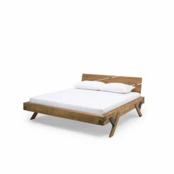 Balkenbett, Fichtenholz, Vintage-Finish, Y-Beine
