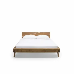 Balkenbett, Fichtenholz, Vintage-Finish, Y-Beine