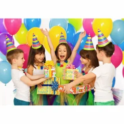 Ballon-Party-Set, Metall, bunt
