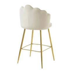 Barhocker, Höhe: 100 cm, beige/goldfarben, 2 stk