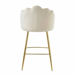 Barhocker, Höhe: 100 cm, beige/goldfarben, 2 stk