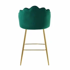 Barhocker, Höhe: 100 cm, grün/goldfarben, 2 stk