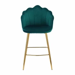 Barhocker, Höhe: 100 cm, grün/goldfarben, 2 stk