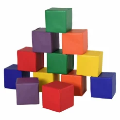 Bausteinset, mehrfarbig, Kunstleder/EPE