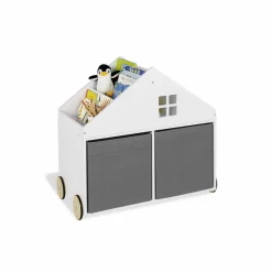 Bücherregal, BxHxL: 75 x 69 x 40 cm, weiß