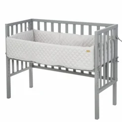 Beistellbett, (BxL): 47 cm x 99,5 cm, Holz, taupe