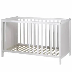 Beistellbett, (BxL): 66 cm x 121,5 cm, Holz, weiß