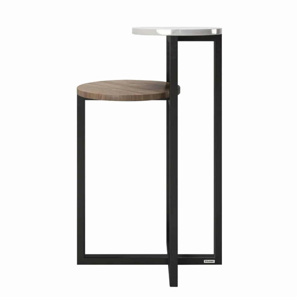 Beistelltisch »CHERYL«, BxH: 80 x 60 cm, Spanplatte/MDF/PVC/Metall