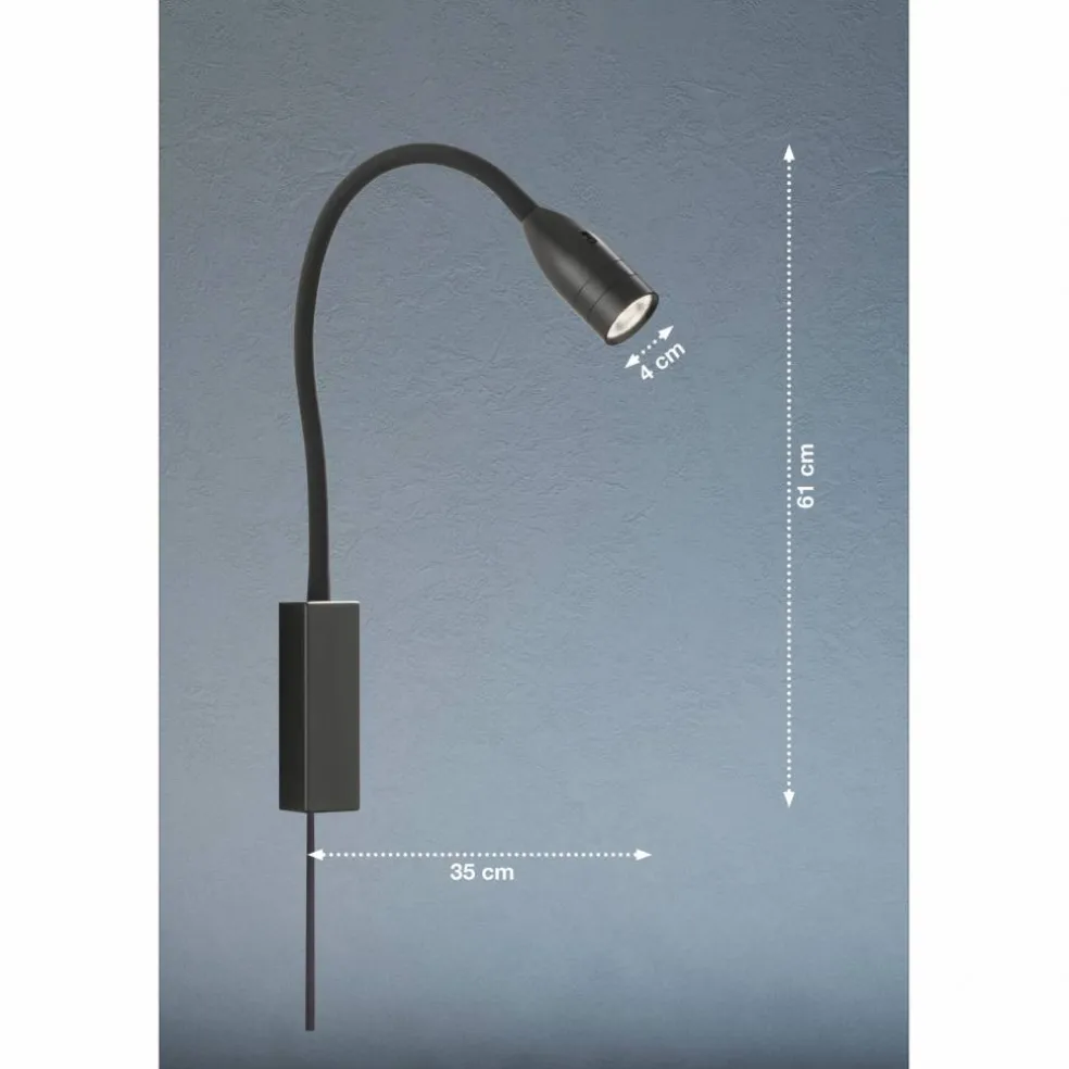 Bettleuchte »Sten«, BxH: 4 x 61 cm, 5 W