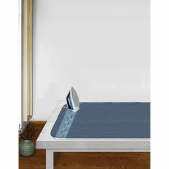 Bügeldecke, BxL: 65 x 130 cm, Baumwolle, blau