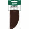 Bügelflicken, braun, Polyurethan (PU)/Polyester