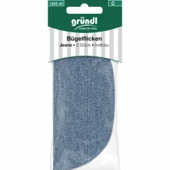 Bügelflicken, hellblau, Baumwolle