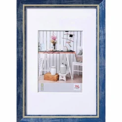 Bilderrahmen »Chalet«, BxL: 42,5 x 52,5 cm, blau, Kunststoff
