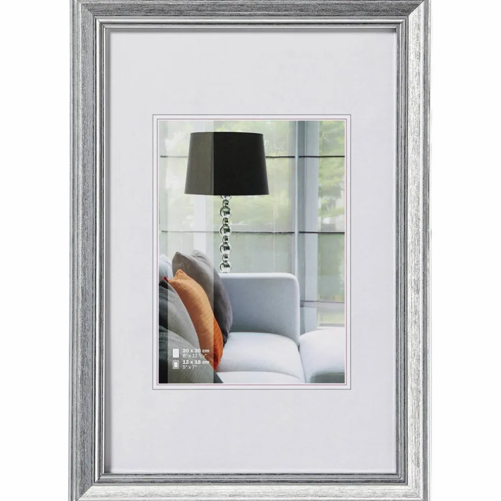 Bilderrahmen, LOUNGE RAHMEN, Silber, 21x30 cm
