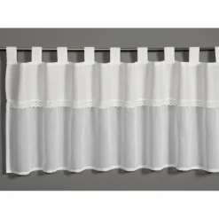 Bistrogardine, BxL: 140 x 48 cm, weiß