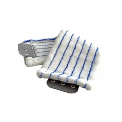 Bodenreinigungsset, Kunststoff/Mikrofaser/Aluminium, blau/gelb