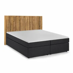 Boxspringbett »This&That«, BxL: 220 x 205 cm, Stoff/Teakholz