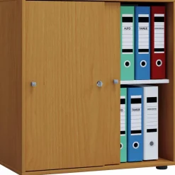 Büroschrank »Lona L mit Schiebetüren«, BxHxL: 37 x 74 x 70 cm, Holzwerkstoff
