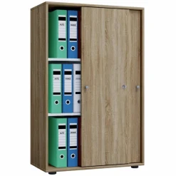 Büroschrank »Lona XL mit Schiebetüren«, BxHxL: 37 x 110 x 70 cm, Holzwerkstoff