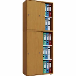Büroschrank »Lona XXL mit Schiebetüren«, BxHxL: 37 x 183 x 70 cm, Holzwerkstoff