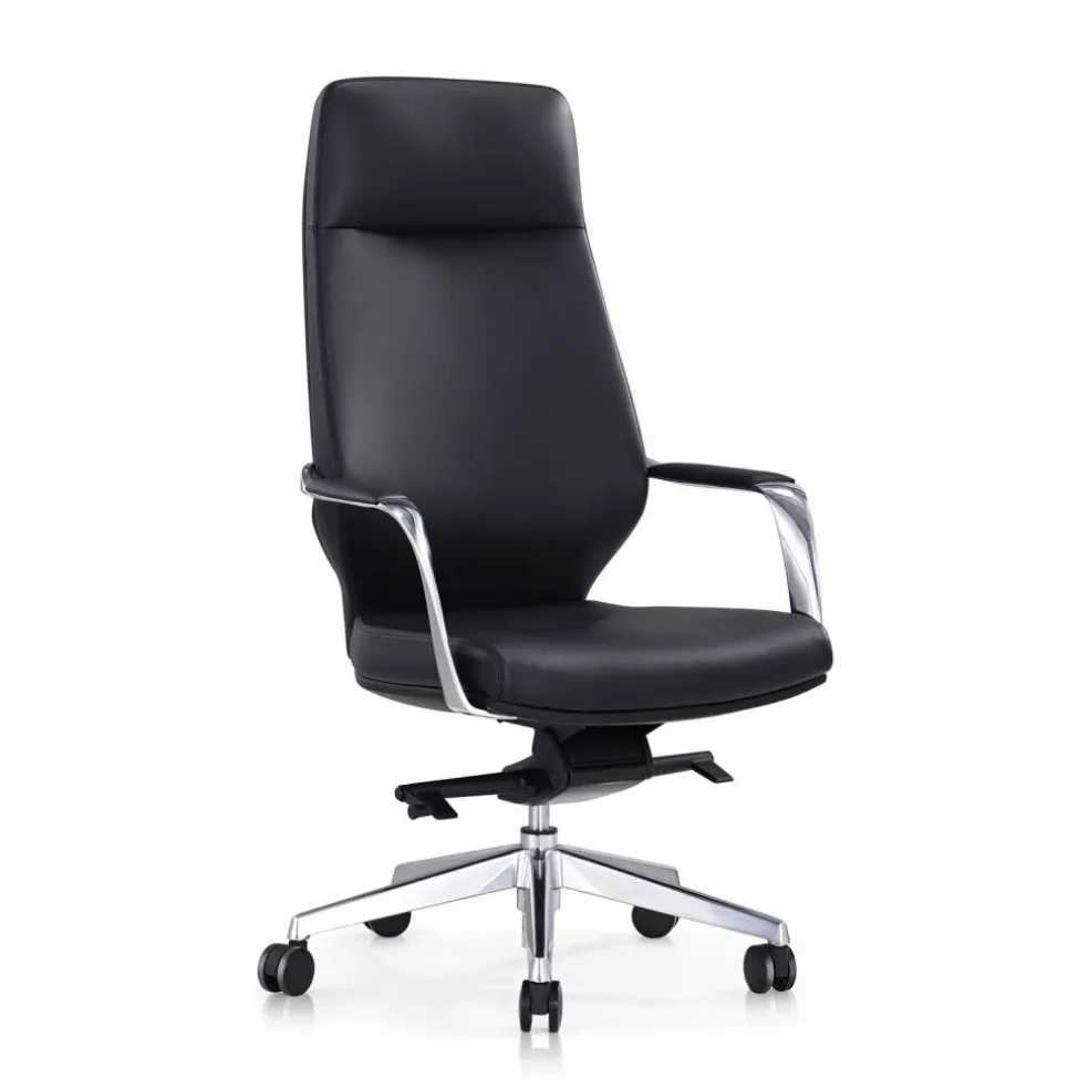 Bürostuhl, Höhe: 120,5 cm, schwarz