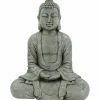 Buddha, BxH: 34 x 80 cm, Magnesia, grau