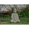 Buddha, FiberGlas, grau