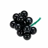 Christbaumschmuck, Ø: 2 cm, Uni, schwarz, 12 Stück