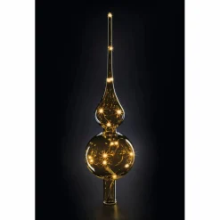 Christbaumspitze »Lumix Tree Topper«, konisch, Höhe: 29 cm, batterie, bernsteinfarben