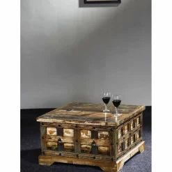 Couchtisch »KALANKA«, BxLxH: 70 x 70 x 40 cm, Mangoholz/Akazienholz