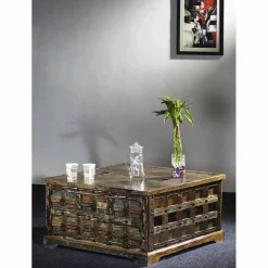 Couchtisch »KALANKA«, BxLxH: 90 x 90 x 47 cm, Mangoholz/Akazienholz