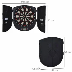 Dartboard, schwarz, Kunststoff
