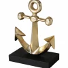 Dekoaufsteller, Aluminium, goldfarben/schwarz